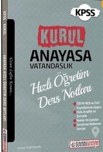 2018 KPSS Anayasa Vatandaşlık Hızlı Öğretim Ders Notları