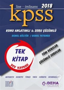 2018 Kpss Lise - Önlisans Konu Anlatımlı ve Soru Çözümlü - Genel Kültür / Genel Yetenek