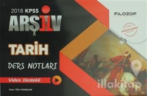 2018 KPSS Tarih Arşiv Ders Notları Video Destekli