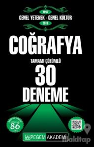 2019 KPSS Genel Yetenek Genel Kültür - Coğrafya Tamamı Çözümlü 30 Deneme