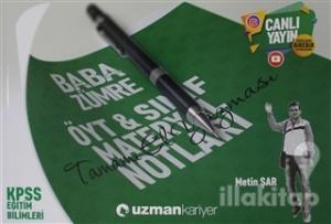 2019 KPSS ÖYT Sınıf ve Materyal Notları