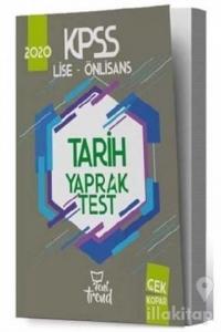 2020 KPSS Lise Önlisans Tarih Yaprak Test