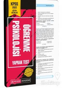 2022 KPSS Eğitim Bilimleri Öğrenme Psikolojisi Yaprak Test
