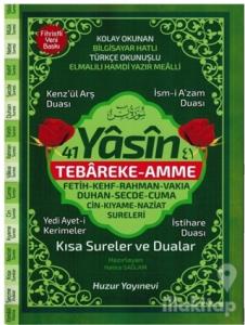 41 Yasin Hafız Boy Fihristli Bilgisayar Hatlı Türkçe Okunuşlu Yasin-i Şerif (Kod: 067)
