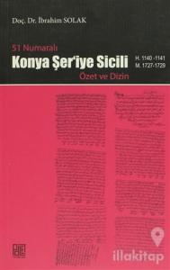 51 Numaralı Konya Şer'iye Sicili