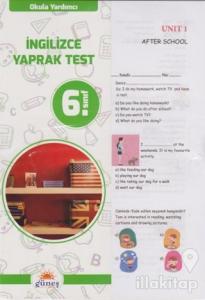 6.Sınıf Okula Yardımcı İngilizce Yaprak Test
