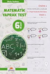 6.Sınıf Okula Yardımcı Matematik Yaprak Test