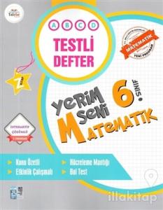 6.Sınıf Yerim Seni Matematik Testli Defter