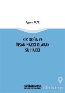 Bir Doğa ve İnsan Hakkı Olarak Su Hakkı
