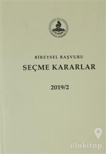 Bireysel Başvuru Seçme Kararlar 2019 /2 (Ciltli)