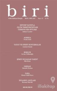 Biri Yıllık Edebiyat Dergisi Sayı: 13