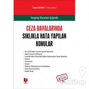 Ceza Davalarında Sıklıkla Hata Yapılan Konular (Ciltli)