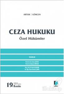 Ceza Hukuku Özel Hükümler (Ciltli)