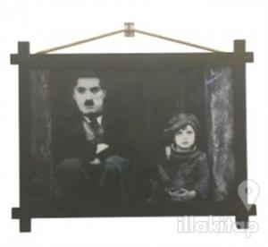 Charlie Chaplin Ahşap Tablo Kod - 000002