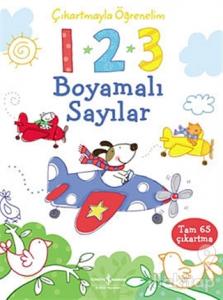 Çıkartmayla Öğrenelim 1-2-3: Boyamalı Sayılar