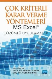 Çok Kriterli Karar Verme Yöntemleri MS Excel