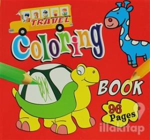 Coloring Book 96 Pages (Red)