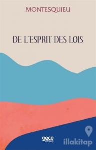 De L'esprit Des Lois