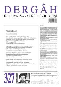 Dergah Edebiyat Kültür Sanat Dergisi Sayı: 327 Mayıs 2017