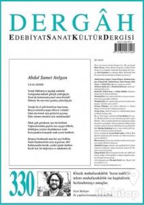 Dergah Edebiyat Kültür Sanat Dergisi Sayı: 330 Ağustos 2017