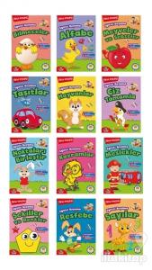 Eğitici Boyama Seti (12 Kitap Takım)