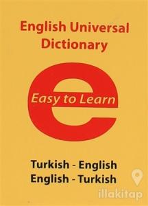 English Universal Dictionary - Easy to Learn (Ciltli)