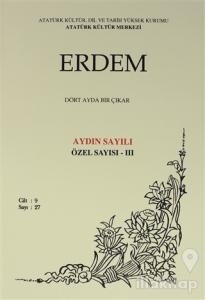 Erdem Atatürk Kültür Merkezi Dergisi sayı: 27 Ocak 1997 Özel Sayısı - 3 (Cilt 9 )