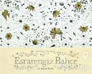 Esrarengiz Bahçe 12 Adet Tebrik Kartı ve Zarfı (Kutulu)
