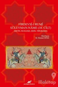 Firdevsi-i Rumi Süleyman-Name (38. Cilt) 2 Cilt Takım