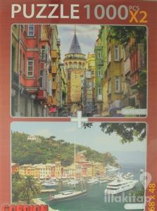 Galata Kulesi - Portofino Puzzle (X 2 100 Parça)