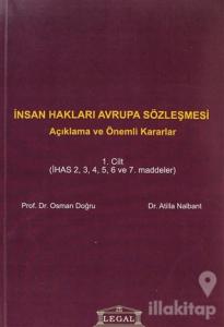 İnsan Hakları Avrupa Sözleşmesi Cilt: 1