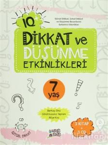 IQ Dikkat ve Düşünme Etkinlikleri 7 Yaş -  (3 Kitap + 3 CD)