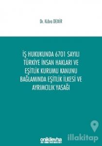 İş Hukukunda 6701 Sayılı Türkiye İnsan Hakları ve Eşitlik Kurumu Kanunu Bağlamında Eşitlik İlkesi ve Ayrımcılık Yasağı