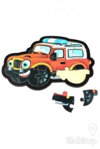 Jeep Ahşap Puzzle 17 Parça
