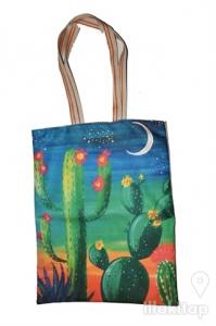 Kaktüs ve Ay Bez Çanta