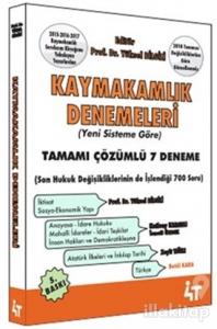 Kaymakamlık Denemeleri (Yeni Sisteme Göre)