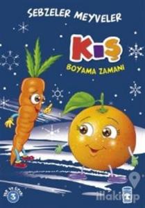 Kış Boyama Zamanı - Sebzeler Meyveler