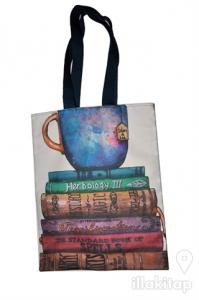 Kitap Kahve Bez Çanta