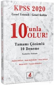 KPSS 2020 Genel Yetenek - Genel Kültür 10'unla Olur! Tamamı Çözümlü 10 Deneme