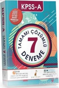 KPSS A Grubu Tamamı Çözümlü 7 Deneme 2017