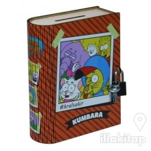 Kral Şakir Kumbara Çizgili Kırmızı (Kod 726)