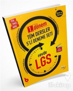 LGS 1. Dönem Tüm Dersler 5'li Deneme Seti