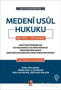 Medeni Usul Hukuku Ders Notu ve Soru Bankası