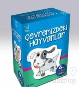 Mikado Çevremizdeki Hayvanlar (6 Adet 2 ve 3 Parçalı Yapboz)