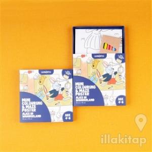 Mini Colouring and Maze Poster Alice in Wonderland