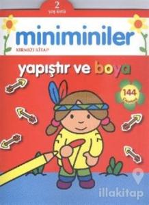 Miniminiler : Kırmızı Kitap Yapıştır ve Boya
