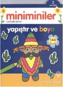 Miniminiler : Lacivert Kitap Yapıştır ve Boya