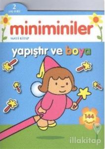 Miniminiler : Mavi Kitap Yapıştır ve Boya