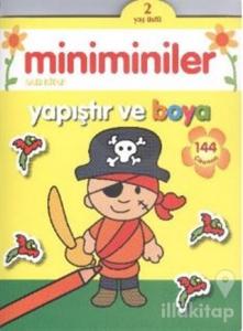 Miniminiler Sarı Kitap Yapıştır ve Boya