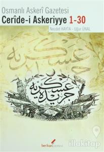 Osmanlı Askeri Gazetesi Ceride-i Askeriyye 1-30